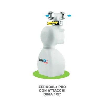 ZEROCAL+ PRO DIMA 1/2" - Attacchi 1/2-1/2" F - Dosatori Proporzionali Anticalcare Ultra Compatti Con Ricarica Liquida Per Un Minimo Ingombro 10508020