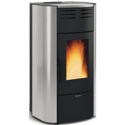 Extraflame Nordica RAFFAELLA IDRO H18 Termostufa a pellet 21,7 kw - grigio luce